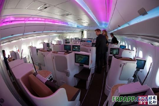 媒體揭秘空中客車公司最新A350豪華客機(jī)