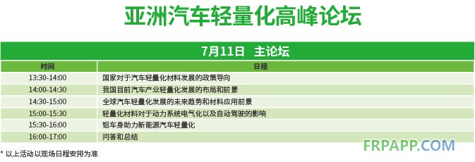 高峰論壇助力2018亞洲汽車輕量化展覽會(huì) 深度、權(quán)威、專業(yè)
